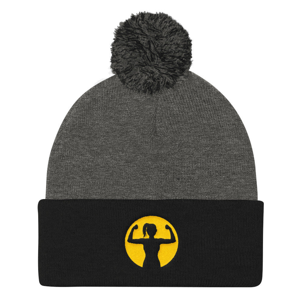 Pom-Pom Toque with Asskicker Logo